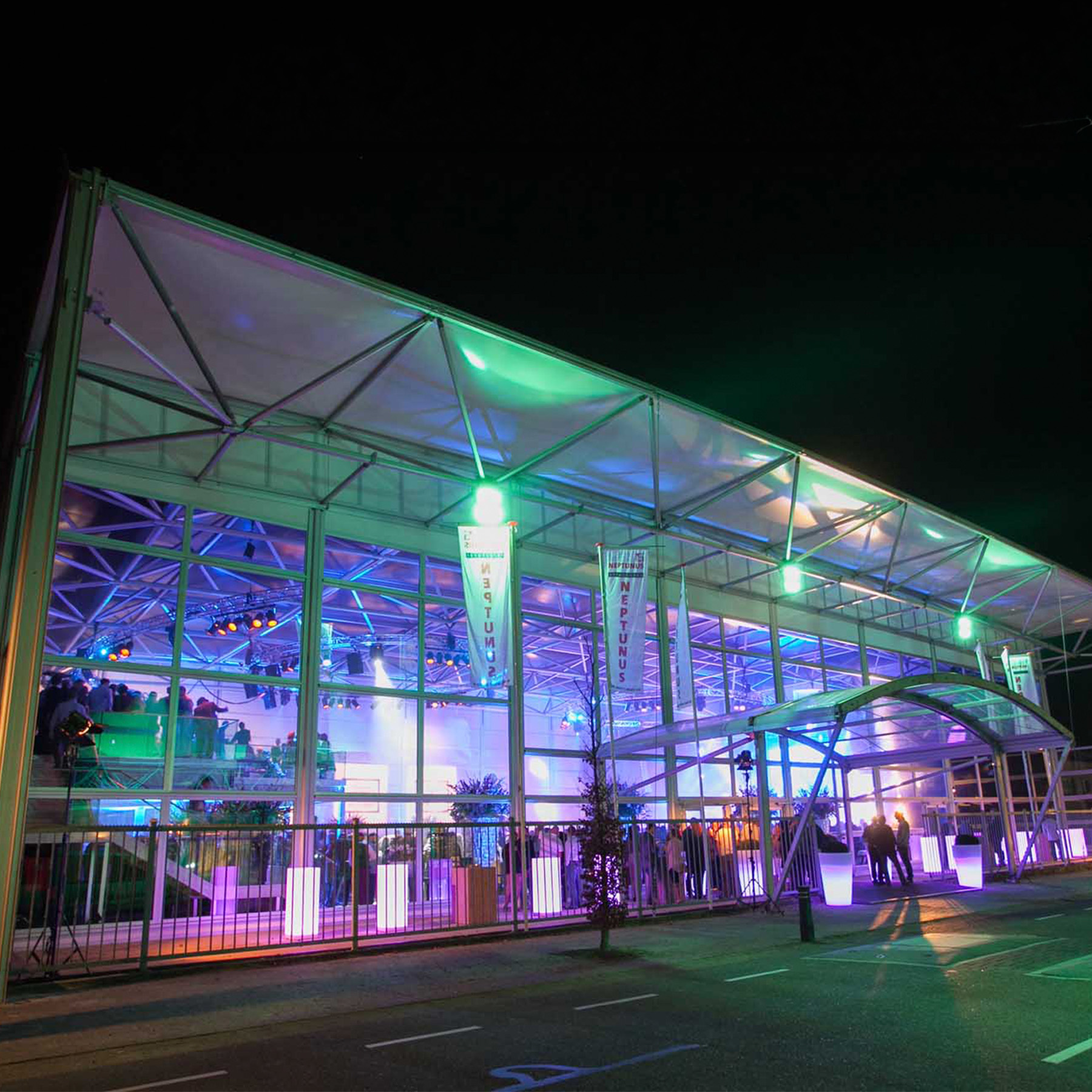 Marquee Hire and Semi-permanent event structure. festival and event structures