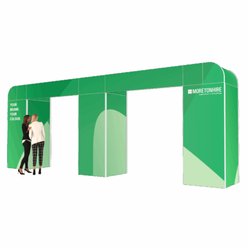 Curved Corner Double Arch Exhibition Entrance Feature